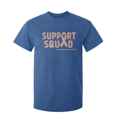 Endometrial Cancer T Shirt For Kid Support Squad Warrior Gift