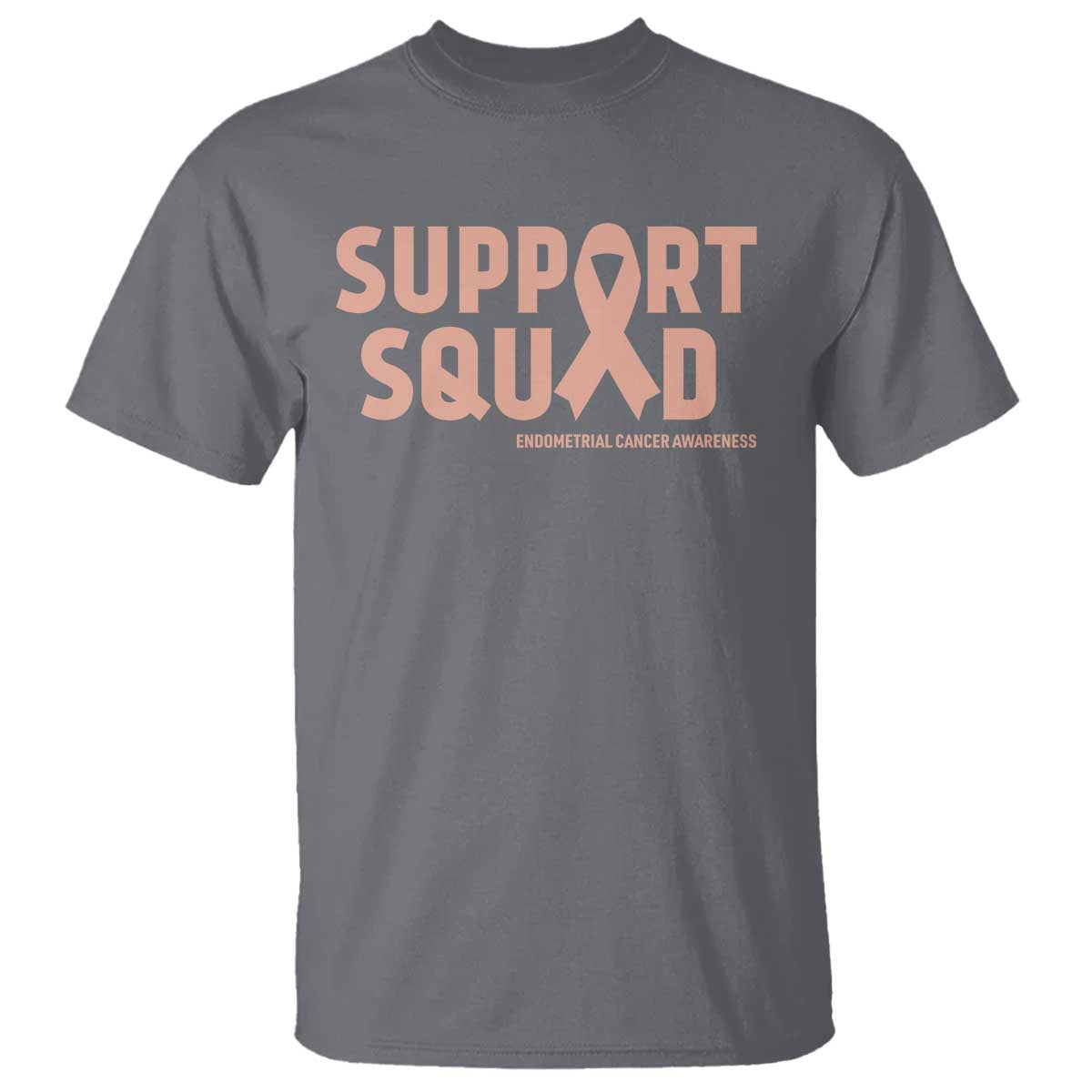 Endometrial Cancer T Shirt Support Squad Warrior Gift