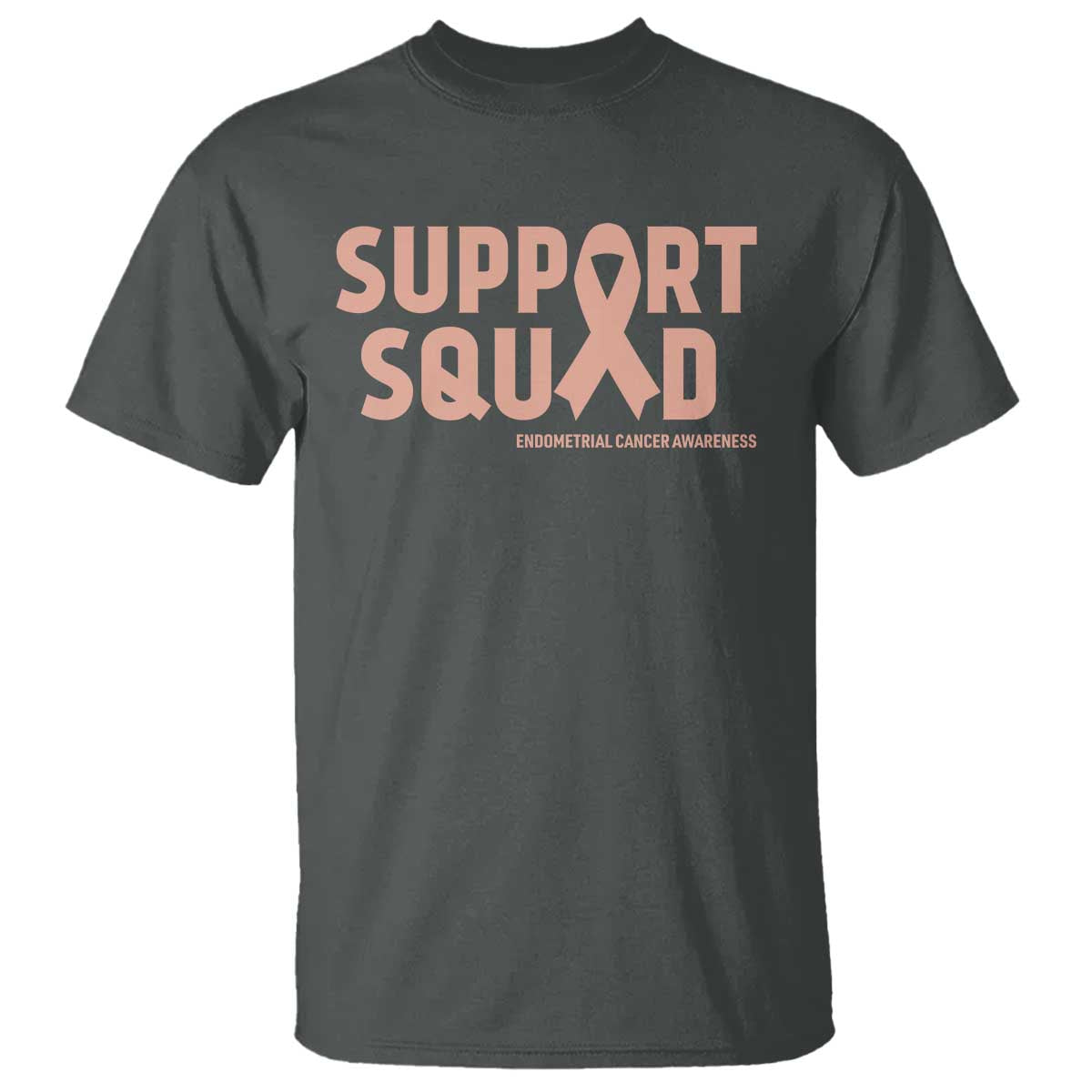 Endometrial Cancer T Shirt Support Squad Warrior Gift