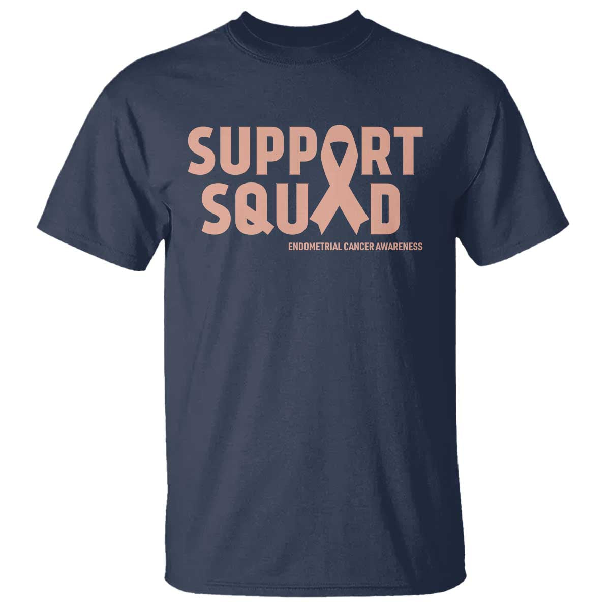 Endometrial Cancer T Shirt Support Squad Warrior Gift