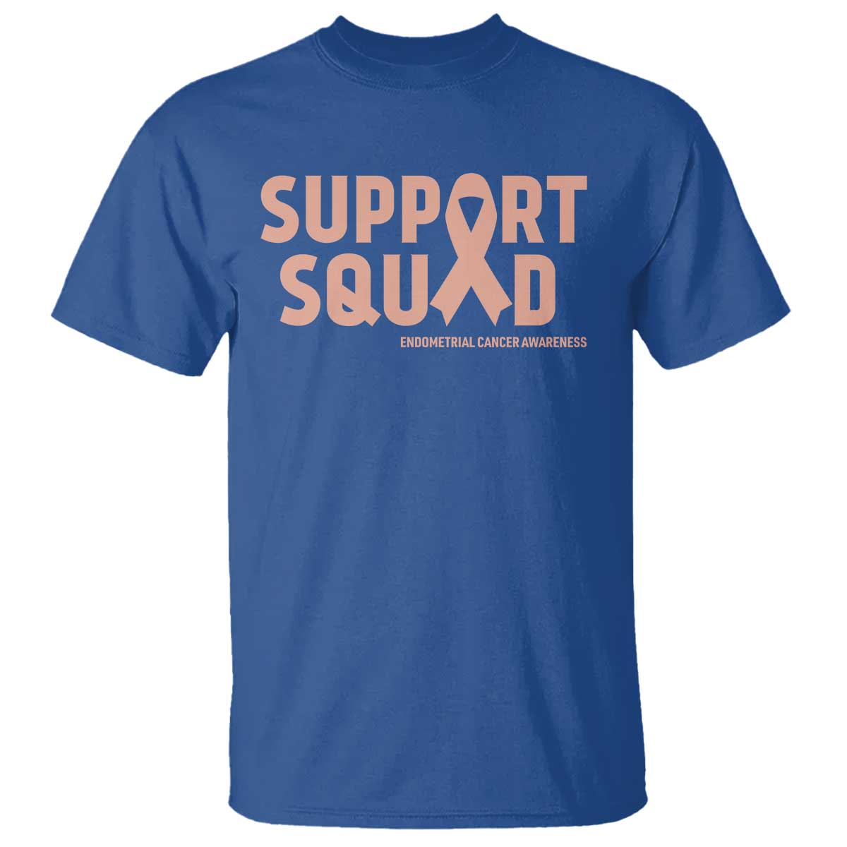 Endometrial Cancer T Shirt Support Squad Warrior Gift