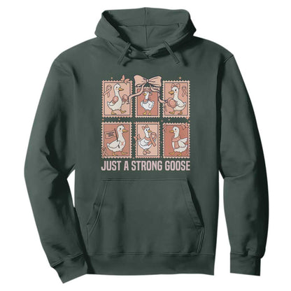 Funny Endometrial Cancer Warrior Goose Hoodie Just A Strong Goose