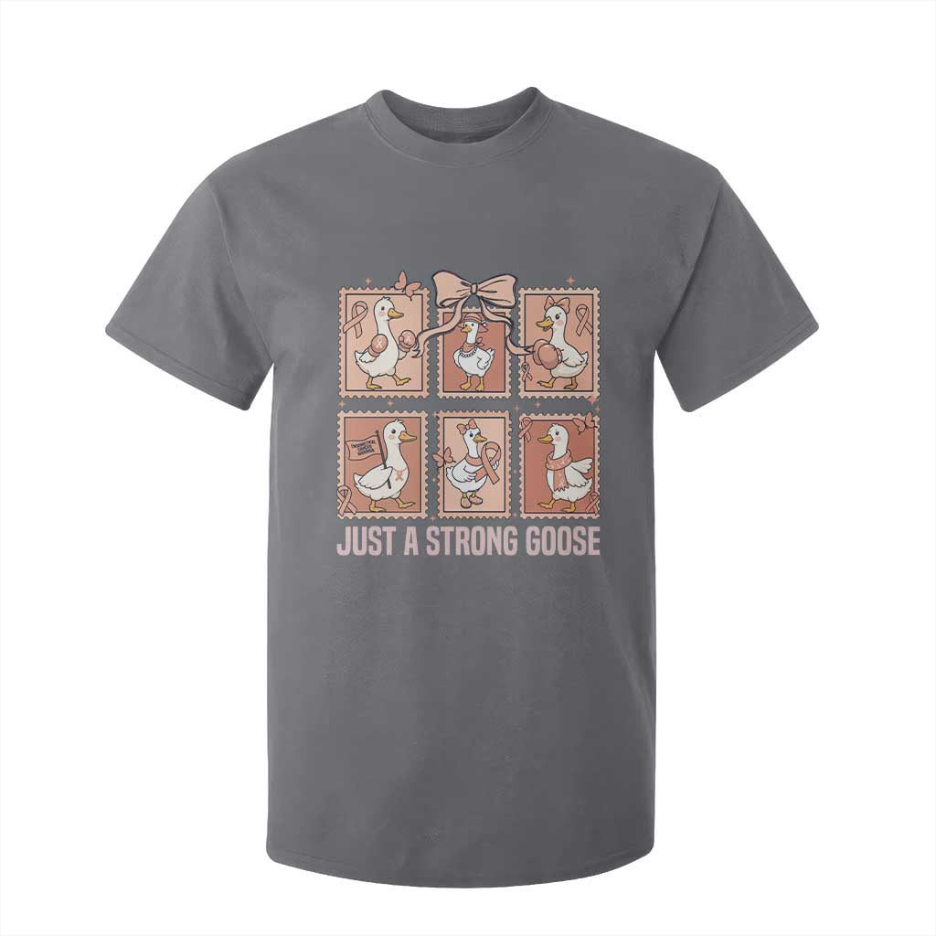 Funny Endometrial Cancer Warrior Goose T Shirt For Kid Just A Strong Goose