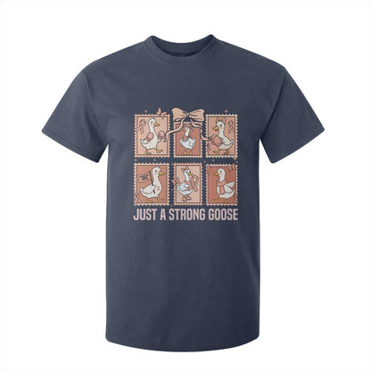 Funny Endometrial Cancer Warrior Goose T Shirt For Kid Just A Strong Goose