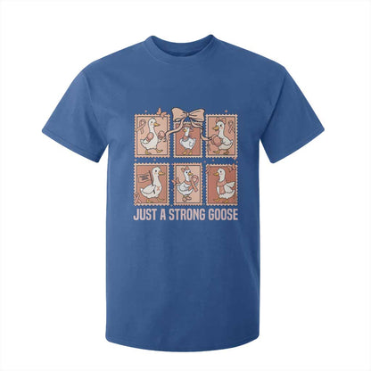 Funny Endometrial Cancer Warrior Goose T Shirt For Kid Just A Strong Goose