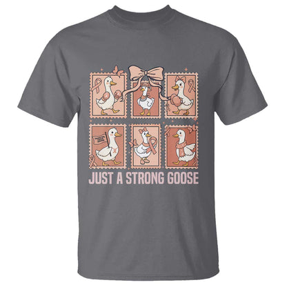 Funny Endometrial Cancer Warrior Goose T Shirt Just A Strong Goose