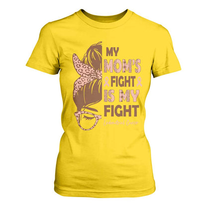 Endometrial Cancer Support T Shirt For Women My Moms Fight My Fight