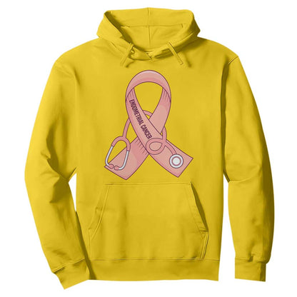 Endometrial Cancer Healthcare Warrior Hoodie Peach Stethoscope Nurse