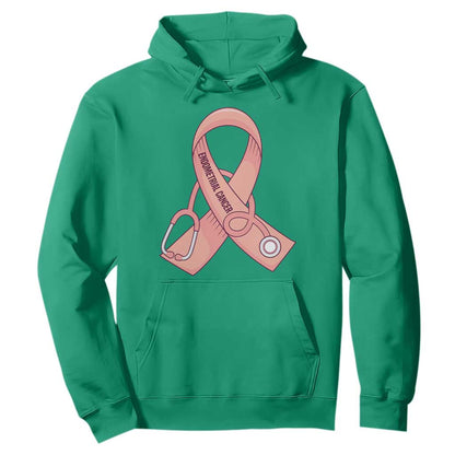 Endometrial Cancer Healthcare Warrior Hoodie Peach Stethoscope Nurse