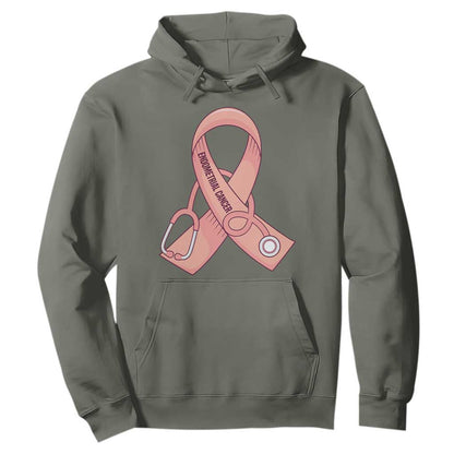 Endometrial Cancer Healthcare Warrior Hoodie Peach Stethoscope Nurse