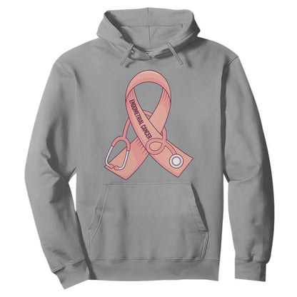 Endometrial Cancer Healthcare Warrior Hoodie Peach Stethoscope Nurse