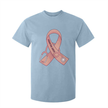 Endometrial Cancer Healthcare Warrior T Shirt For Kid Peach Stethoscope Nurse