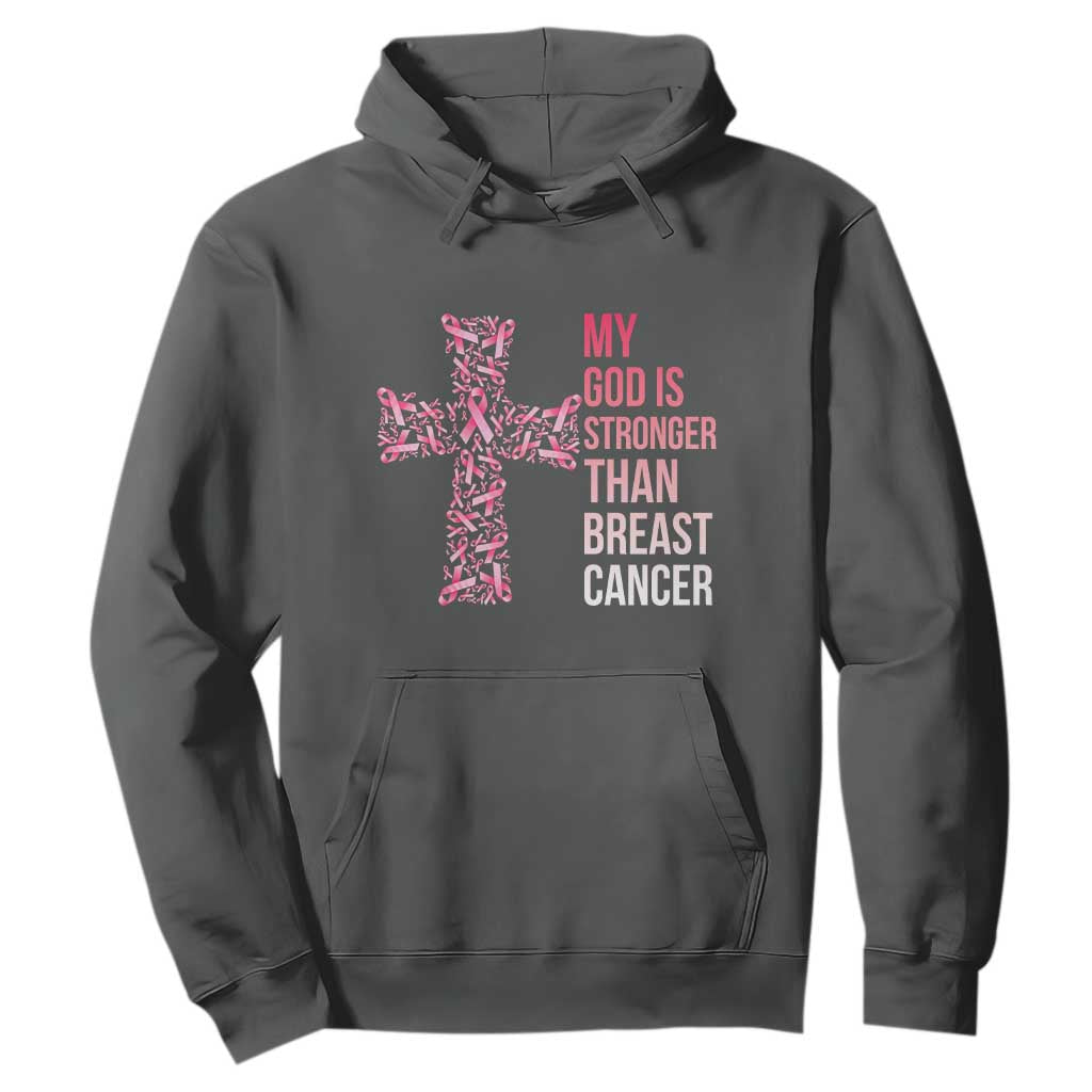 My God Is Stronger Than Breast Cancer Survivor Hope Gift Hoodie