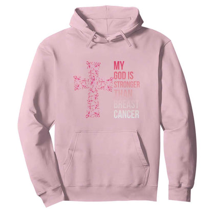My God Is Stronger Than Breast Cancer Survivor Hope Gift Hoodie