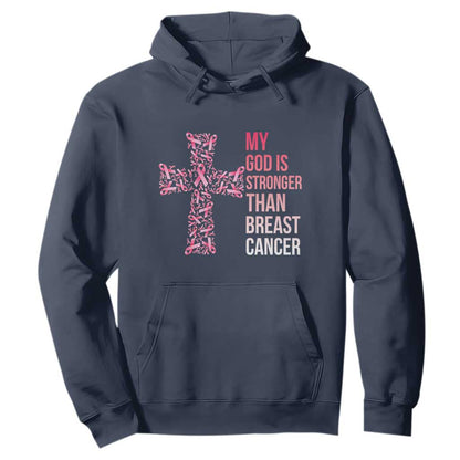 My God Is Stronger Than Breast Cancer Survivor Hope Gift Hoodie