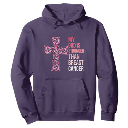 My God Is Stronger Than Breast Cancer Survivor Hope Gift Hoodie
