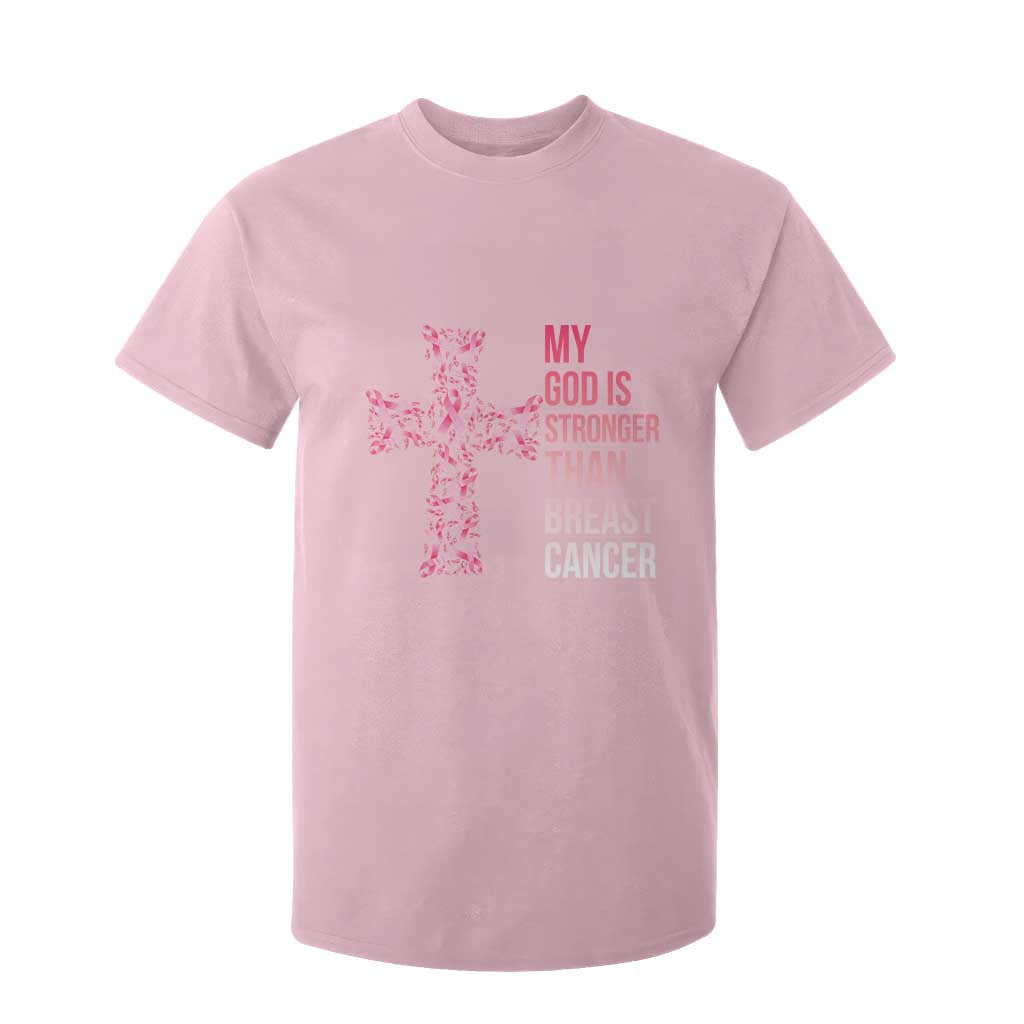 My God Is Stronger Than Breast Cancer Survivor Hope Gift T Shirt For Kid