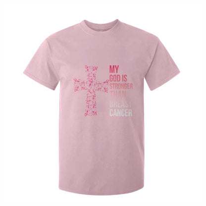My God Is Stronger Than Breast Cancer Survivor Hope Gift T Shirt For Kid