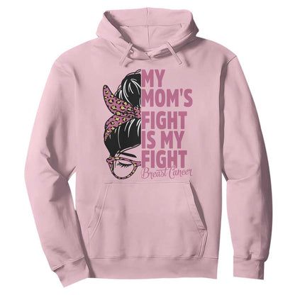 Breast Cancer Support Hoodie My Moms Fight My Fight