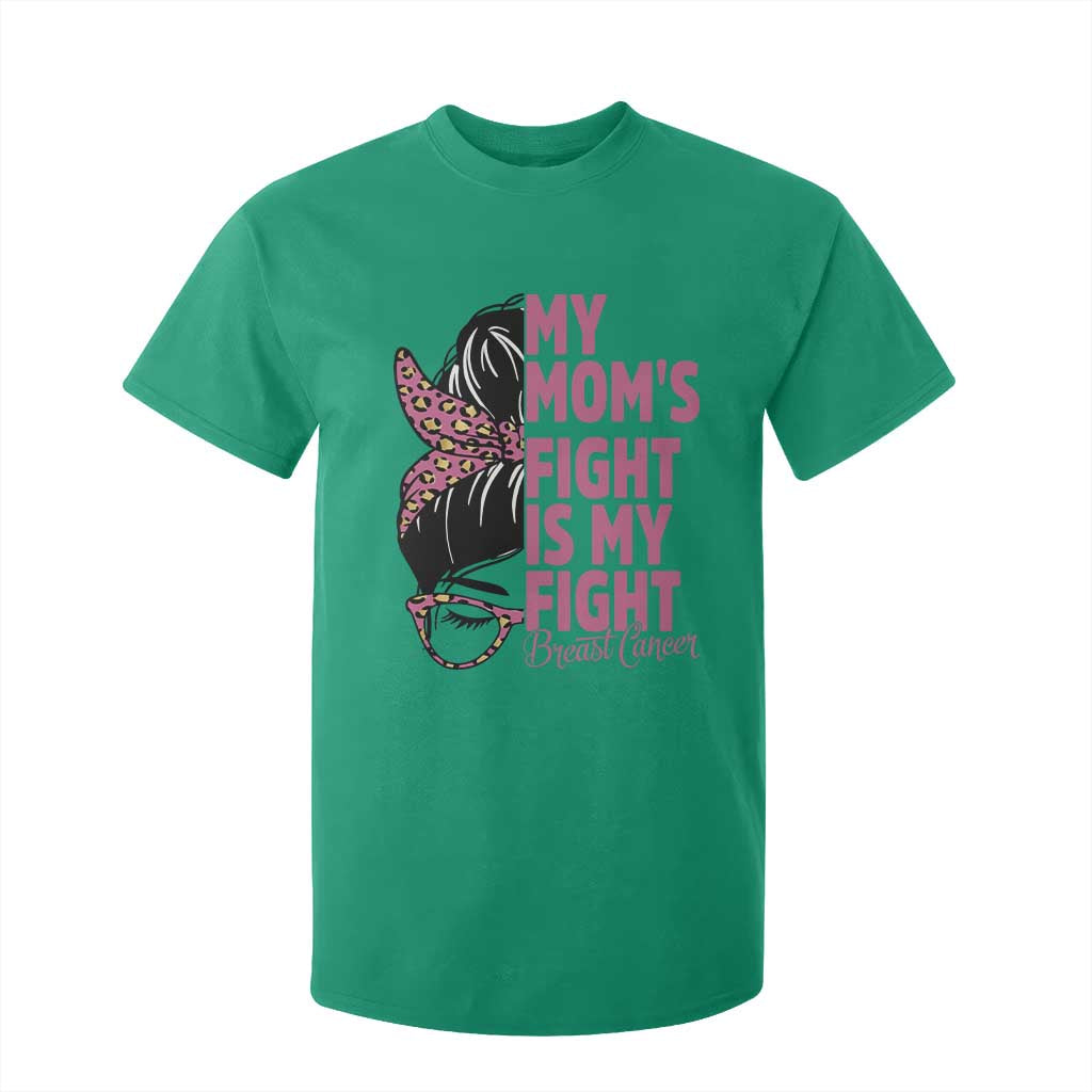 Breast Cancer Support T Shirt For Kid My Moms Fight My Fight