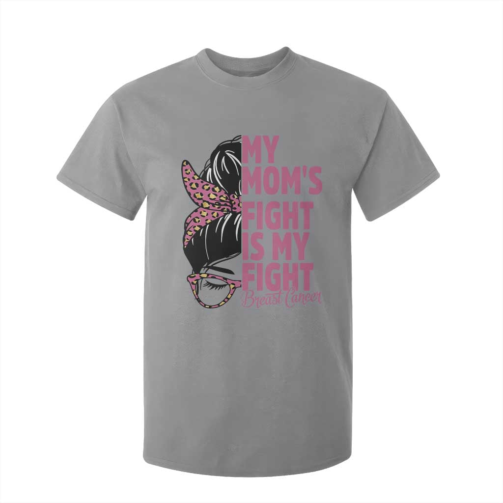 Breast Cancer Support T Shirt For Kid My Moms Fight My Fight