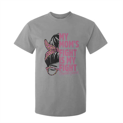 Breast Cancer Support T Shirt For Kid My Moms Fight My Fight