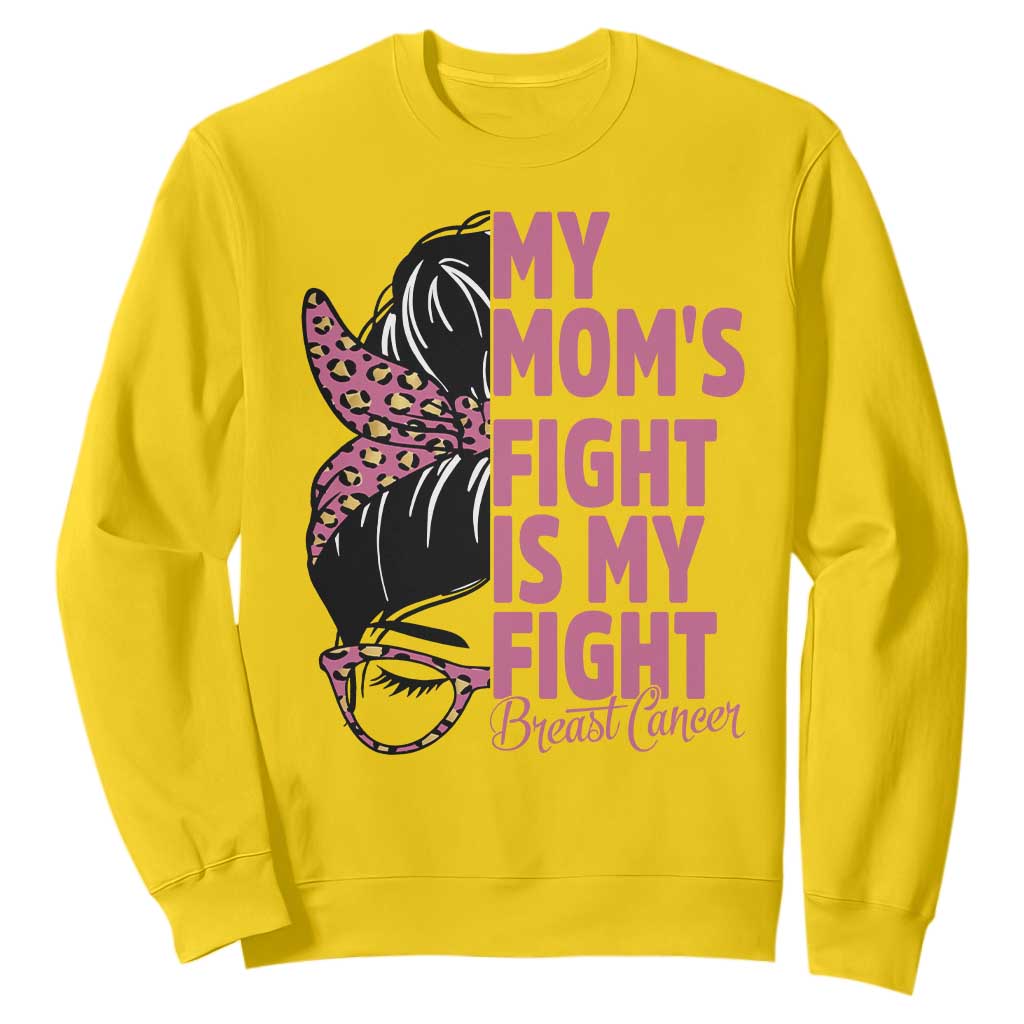 Breast Cancer Support Sweatshirt My Moms Fight My Fight