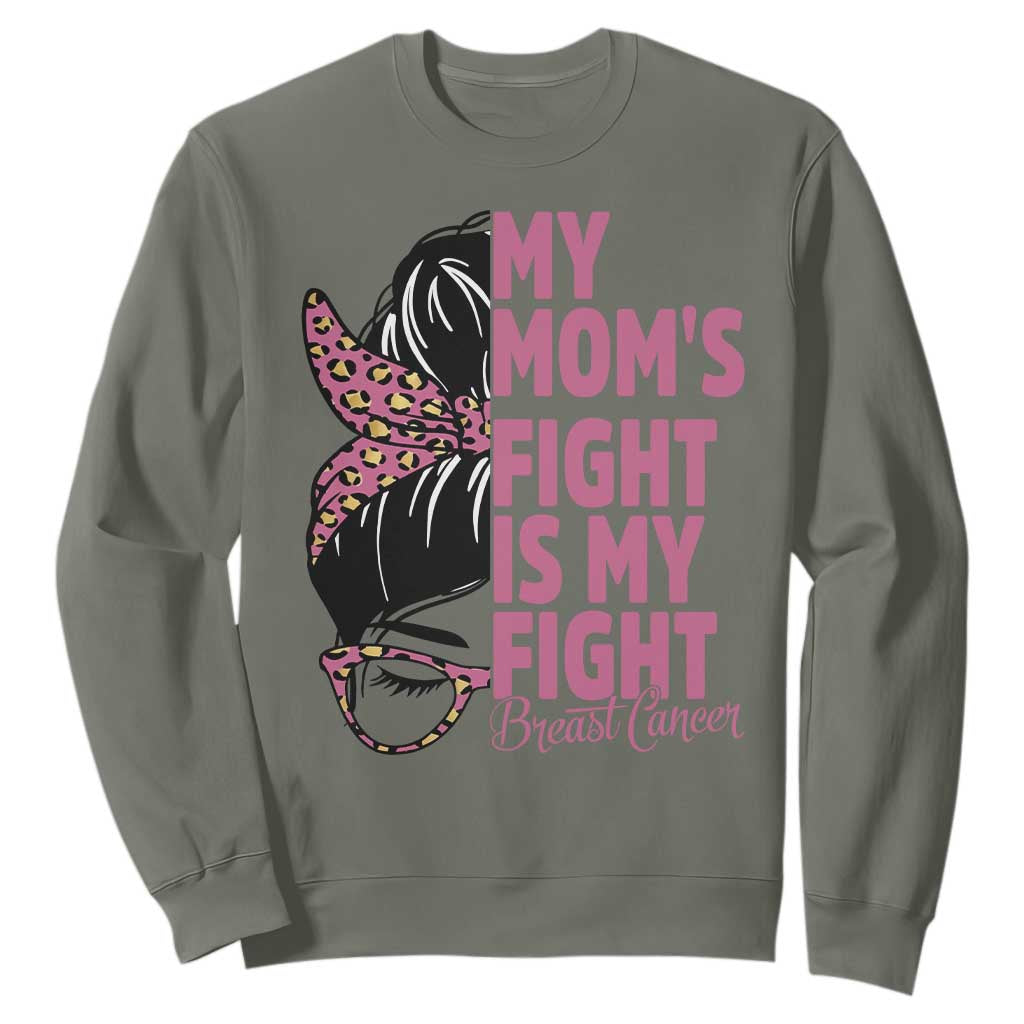 Breast Cancer Support Sweatshirt My Moms Fight My Fight