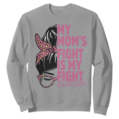 Breast Cancer Support Sweatshirt My Moms Fight My Fight