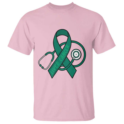 Liver Cancer Strong Nurse Warrior T Shirt Stethoscope Healthcare Support Gift