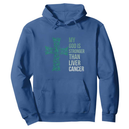 My God Is Stronger Than Liver Cancer Hoodie Faith Hope Support Gift