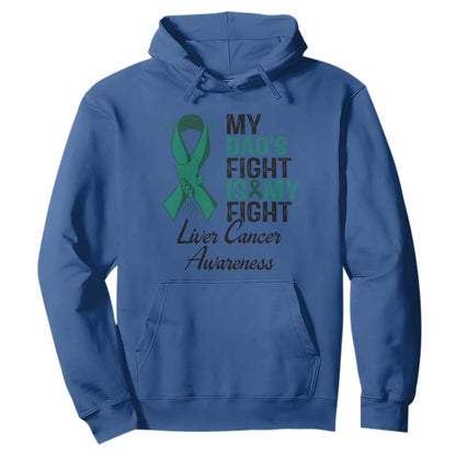 Liver Cancer Support Warrior Gift Hoodie My Dad Fight My Fight