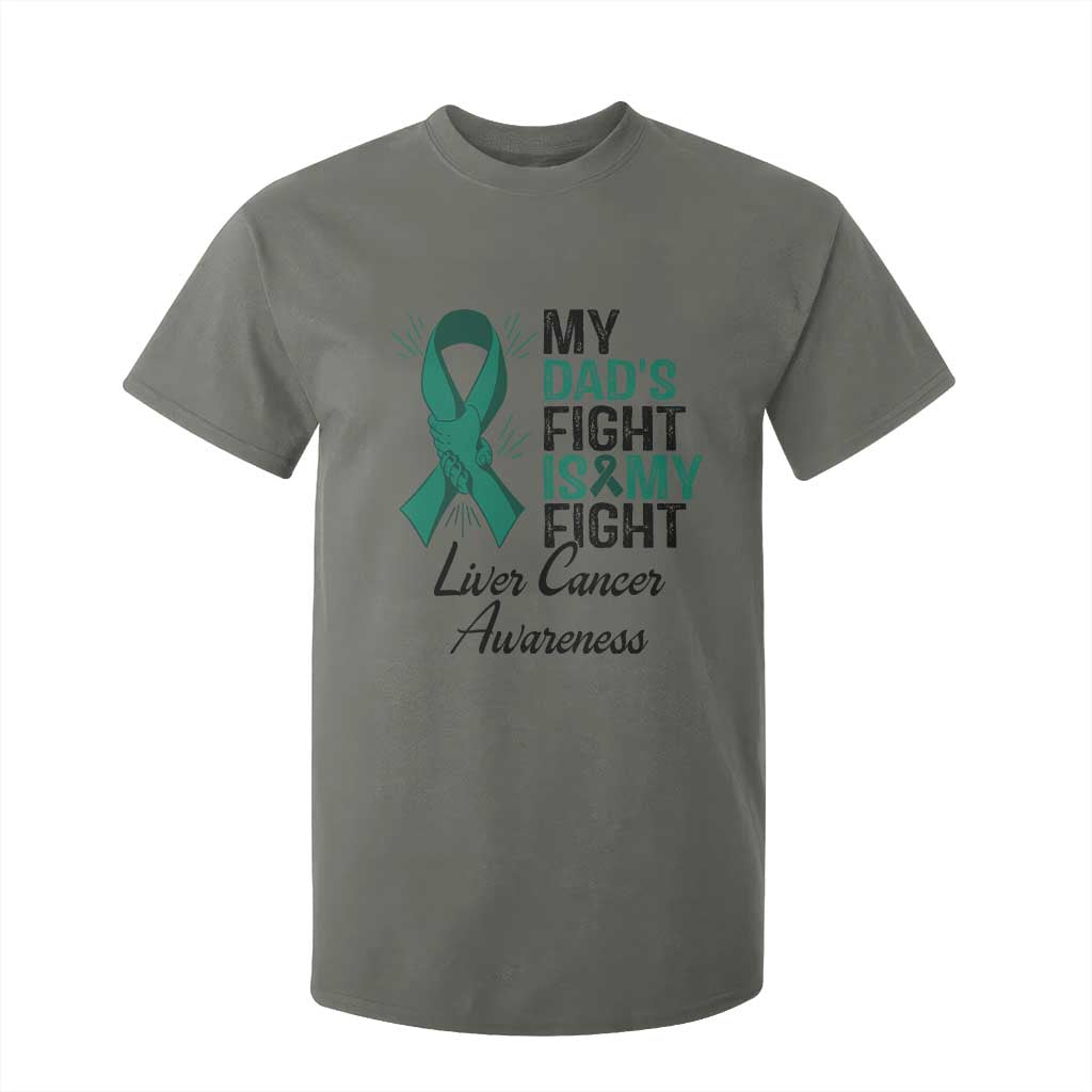 Liver Cancer Support Warrior Gift T Shirt For Kid My Dad Fight My Fight