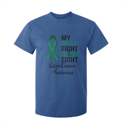 Liver Cancer Support Warrior Gift T Shirt For Kid My Dad Fight My Fight