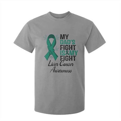 Liver Cancer Support Warrior Gift T Shirt For Kid My Dad Fight My Fight