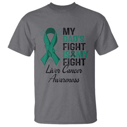 Liver Cancer Support Warrior Gift T Shirt My Dad Fight My Fight