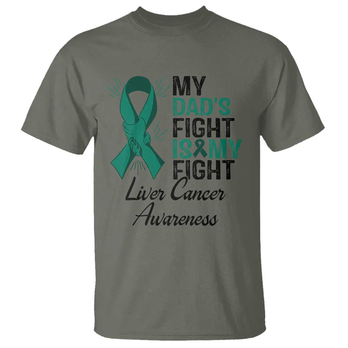 Liver Cancer Support Warrior Gift T Shirt My Dad Fight My Fight
