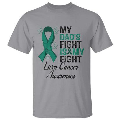 Liver Cancer Support Warrior Gift T Shirt My Dad Fight My Fight