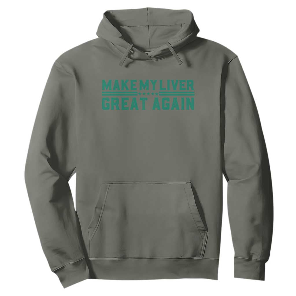 Make My Liver Great Again Hoodie Liver Cancer Support Gift
