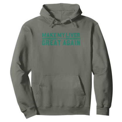 Make My Liver Great Again Hoodie Liver Cancer Support Gift