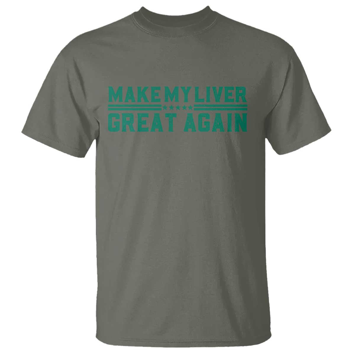 Make My Liver Great Again T Shirt Liver Cancer Support Gift