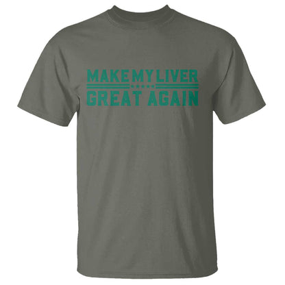 Make My Liver Great Again T Shirt Liver Cancer Support Gift