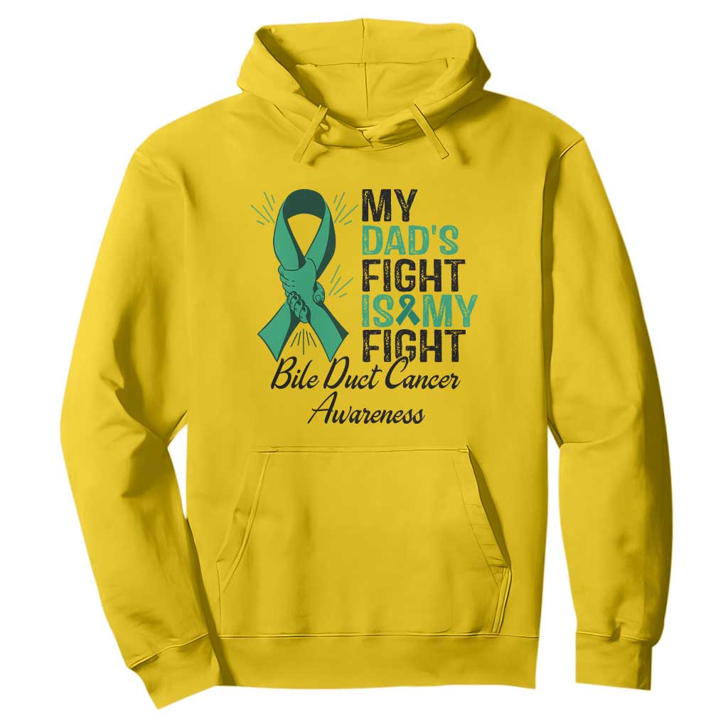 Cholangiocarcinoma Support Warrior Gift Hoodie My Dad Fight My Fight