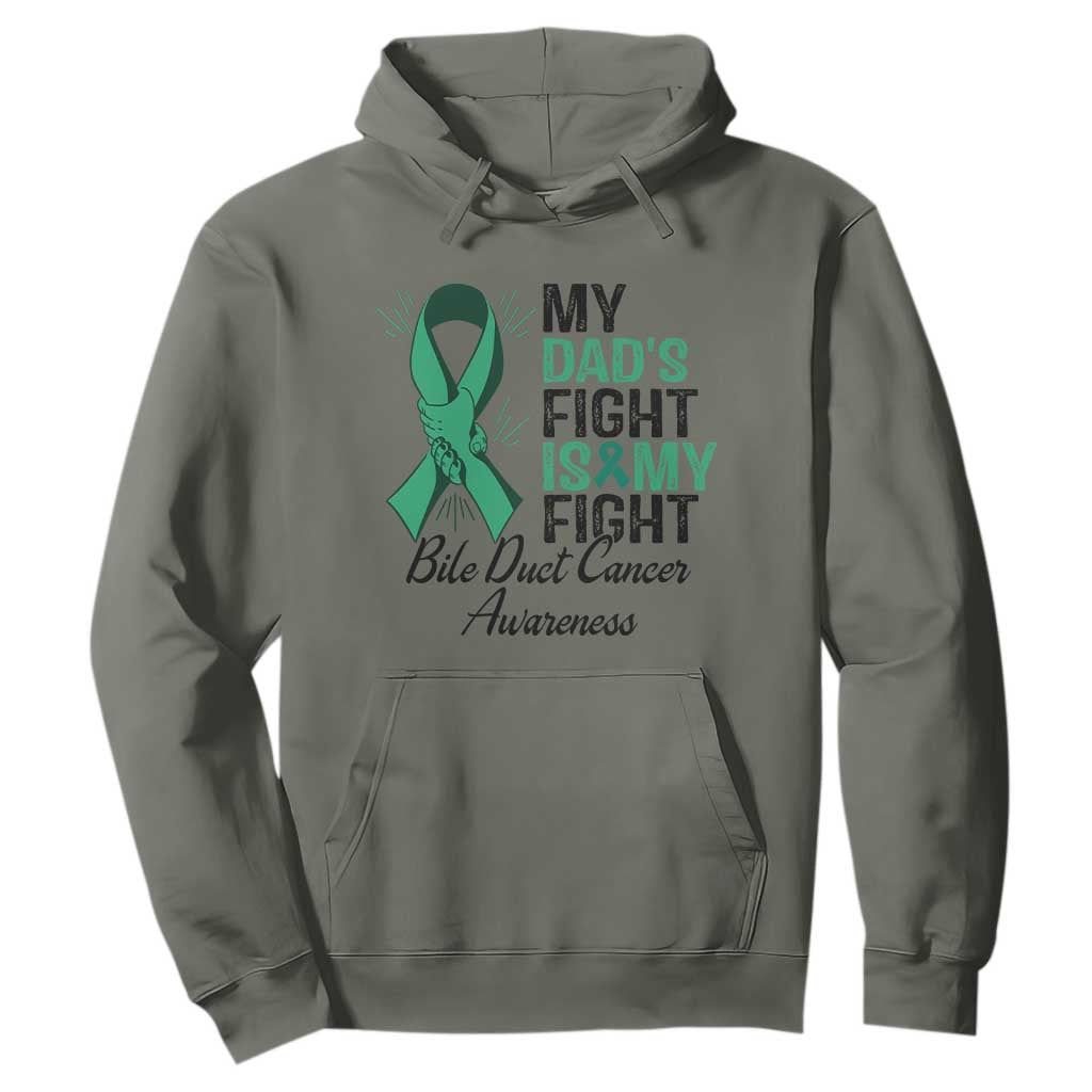 Cholangiocarcinoma Support Warrior Gift Hoodie My Dad Fight My Fight