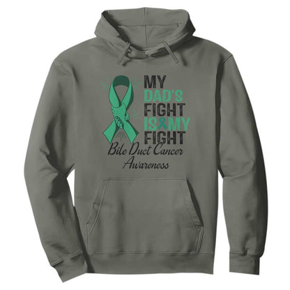 Cholangiocarcinoma Support Warrior Gift Hoodie My Dad Fight My Fight