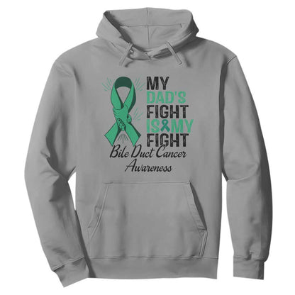 Cholangiocarcinoma Support Warrior Gift Hoodie My Dad Fight My Fight