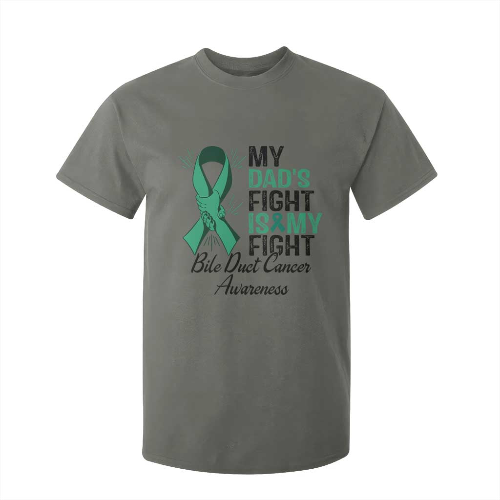 Cholangiocarcinoma Support Warrior Gift T Shirt For Kid My Dad Fight My Fight