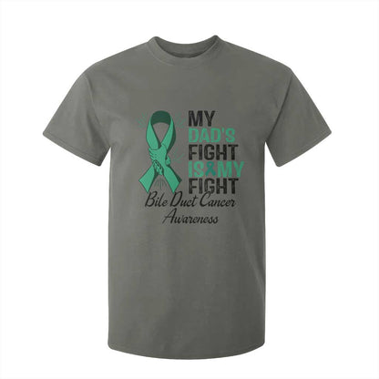 Cholangiocarcinoma Support Warrior Gift T Shirt For Kid My Dad Fight My Fight