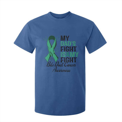 Cholangiocarcinoma Support Warrior Gift T Shirt For Kid My Dad Fight My Fight