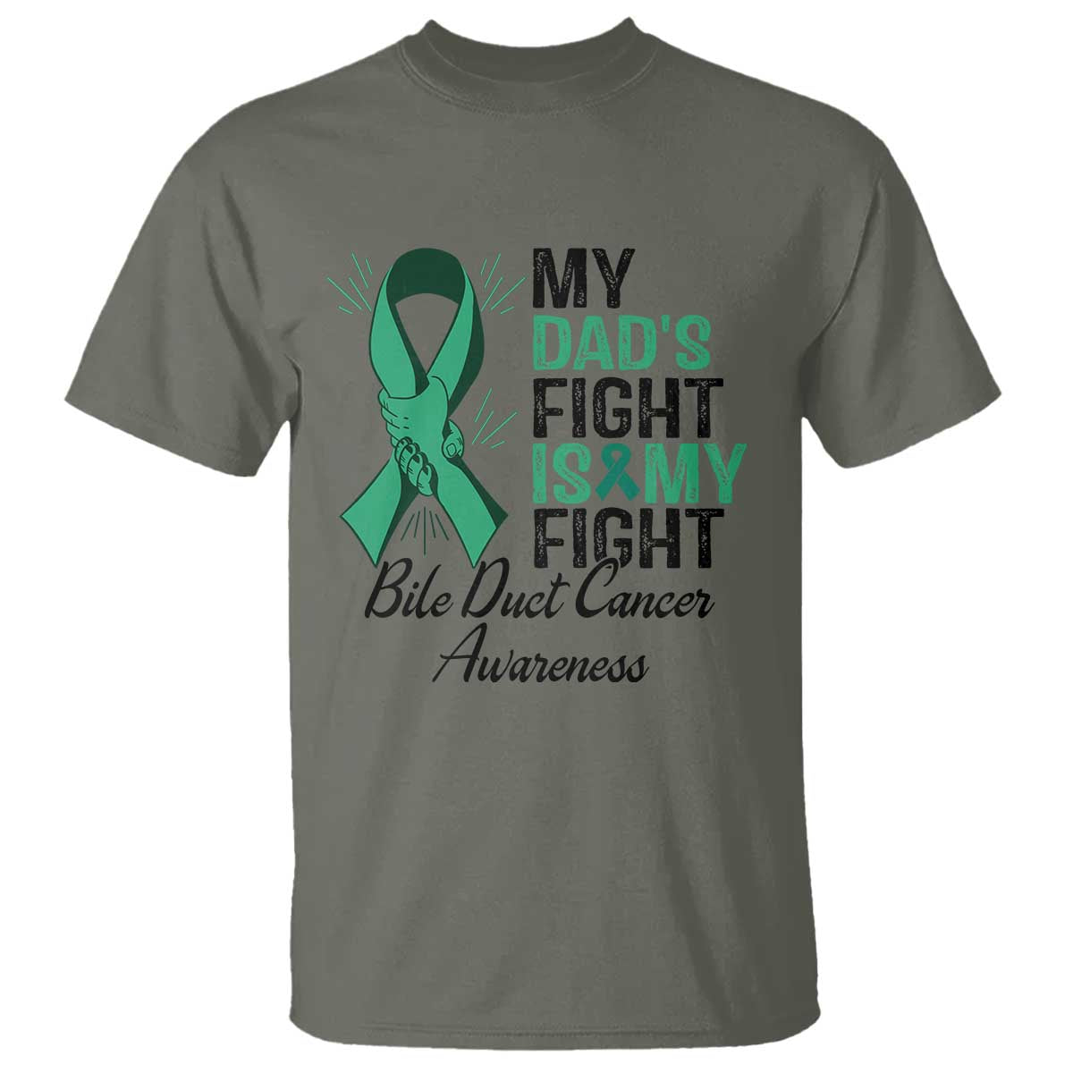 Cholangiocarcinoma Support Warrior Gift T Shirt My Dad Fight My Fight